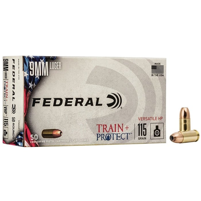 FEDERAL - TRAIN + PROTECT 9MM LUGER HANDGUN AMMO