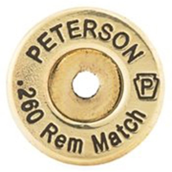 PETERSON CARTRIDGE - 260 REMINGTON BRASS