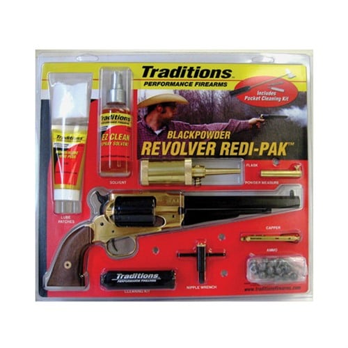 TRADITIONS - Traditions 1858 Army Redi-Pack .44 Cal 8&quot; Blued Octagon Barrel