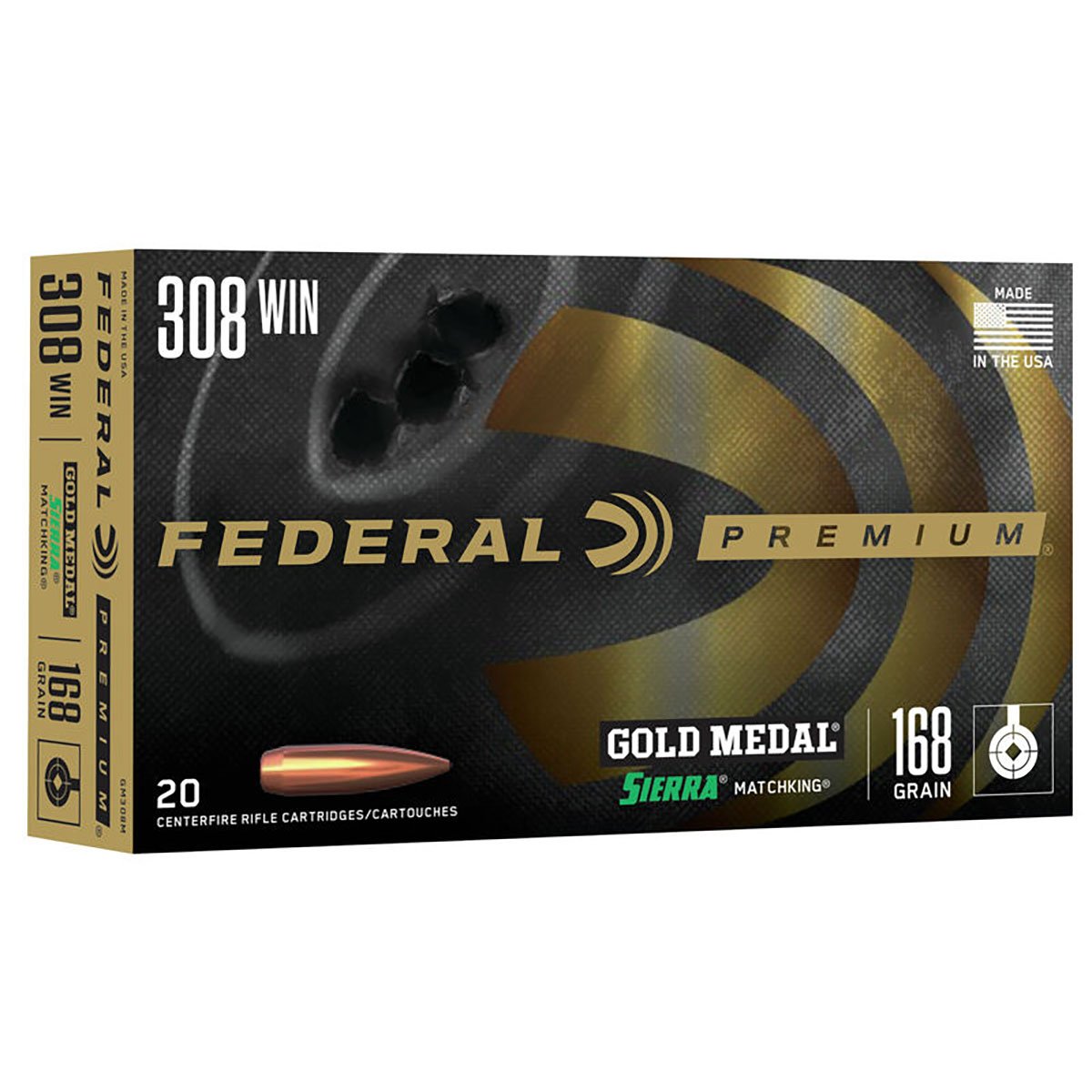 FEDERAL - GOLD MEDAL 308 WINCHESTER RIFLE AMMO
