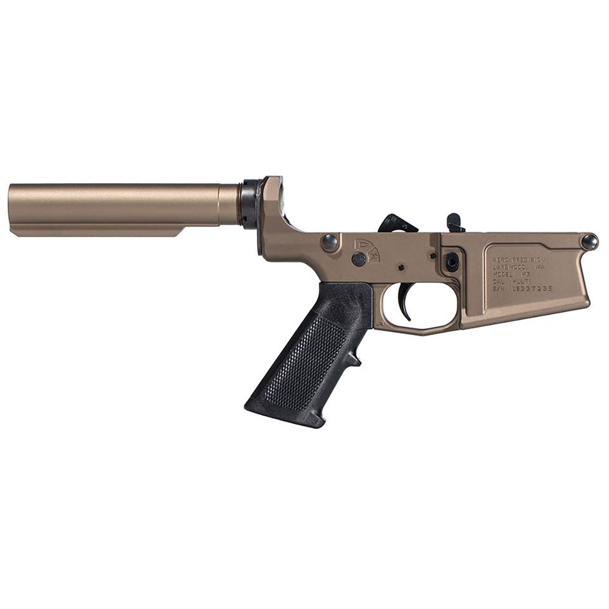 AERO PRECISION M5 Carbine Complete Lower W/A2 Grip No Stock for AR 