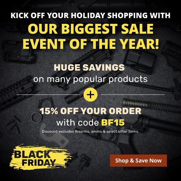 Black Friday Event - 15% OFF sitewide - exclusions apply