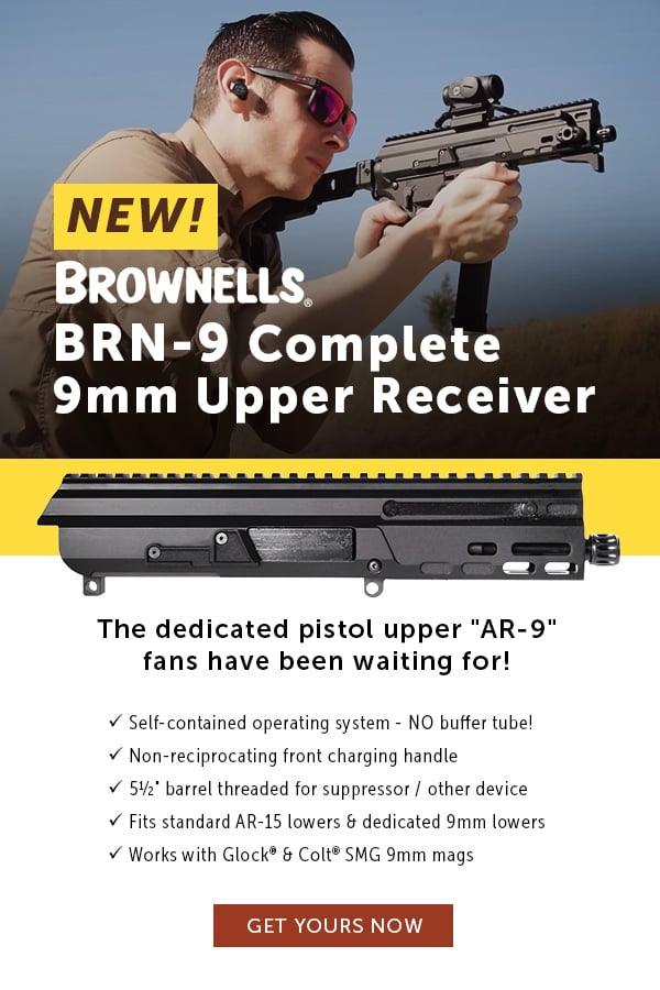 Our new BRN9 AR pistol upper is here! Brownells